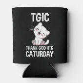 TGIC Dank God Het Is Caturday Blikjeskoeler (Achterkant)