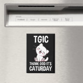 TGIC Dank God Het Is Caturday Magneet (Insitu (Vaatwasser))