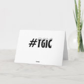 #TGIC Godzijdank is het Kerstmis, ik citeer hashta Feestdagen Kaart (Achterkant)