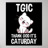 TGIC Thank God It's Caturday Poster (Voorkant)