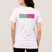 TGIF 90s Nostalgia Design – God zij dank dat het v Tri-Blend Shirt (Achterkant)