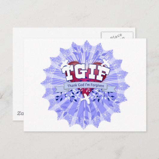 TGIF BRIEFKAART (Voorkant / Achterkant)