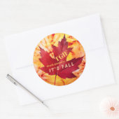 TGIF-dankbaarheid - Het is de Herfst herfst. Ronde Sticker (Envelop)