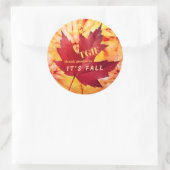 TGIF-dankbaarheid - Het is de Herfst herfst. Ronde Sticker (Tas)