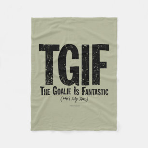 TGIF: De Goalie is Fantastisch (Hockey) Griekenlan Fleece Deken