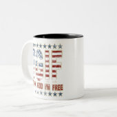 TGIF Goddank dat ik vrij ben Tweekleurige Koffiemok (Voorkant links)