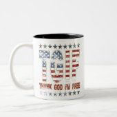 TGIF Goddank dat ik vrij ben Tweekleurige Koffiemok (Links)