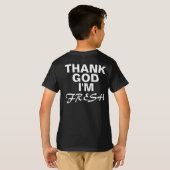 TGIF Godzijdank ben ik vers T-shirt (Achterkant volledig)