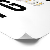 TGIF (Godzijdank is het vrijdag) Champagne-fles Poster (Hoek)