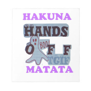TGIF Hakuna Matata Blijf Van Mijn Boe Grappig Gezi Notitieblok