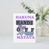 TGIF Hakuna Matata zit in Boo Funny Face Briefkaart (Staand voorkant)