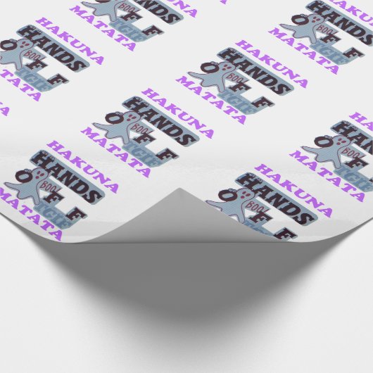 TGIF Hakuna Matata zit in Boo Funny Face Cadeaupapier (Hoek)