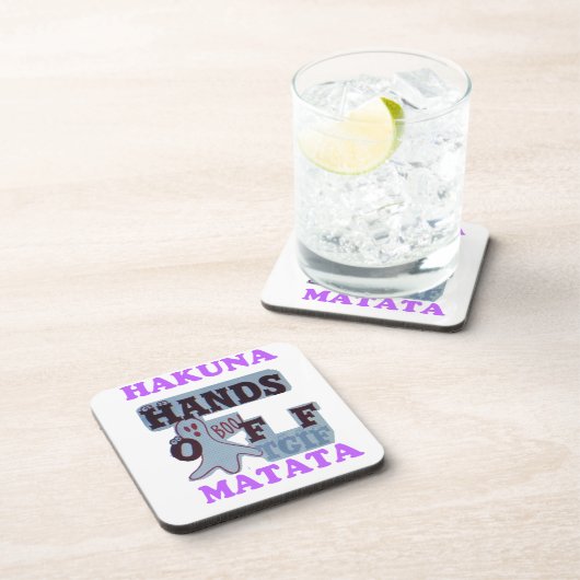 TGIF Hakuna Matata zit in Boo Funny Face Drankjes Onderzetter (Rechterzijde)