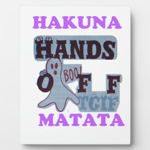 TGIF Hakuna Matata zit in Boo Funny Face Fotoplaat