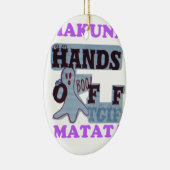 TGIF Hakuna Matata zit in Boo Funny Face Keramisch Ornament (Rechts)