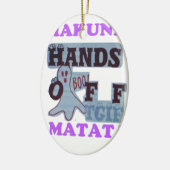 TGIF Hakuna Matata zit in Boo Funny Face Keramisch Ornament (Links)