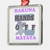 TGIF Hakuna Matata zit in Boo Funny Face Metalen Ornament (Links)