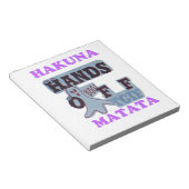 TGIF Hakuna Matata zit in Boo Funny Face Notitieblok (Schuin)