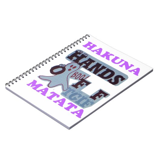 TGIF Hakuna Matata zit in Boo Funny Face Notitieboek (Linkerzijde)