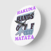 TGIF Hakuna Matata zit in Boo Funny Face Ronde Klok (Hoek)