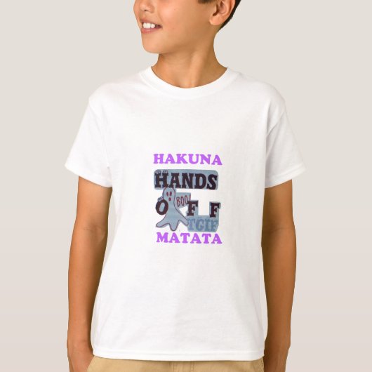 TGIF Hakuna Matata zit in Boo Funny Face T-shirt (Voorkant)