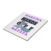 TGIF Hakuna Matata zit in Boo Funny Face Tegeltje (Zijkant)