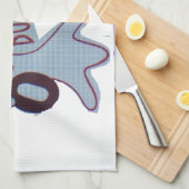 TGIF Hakuna Matata zit in Boo Funny Face Theedoek (Quarter Fold)