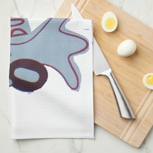 TGIF Hakuna Matata zit in Boo Funny Face Theedoek (Quarter Fold)