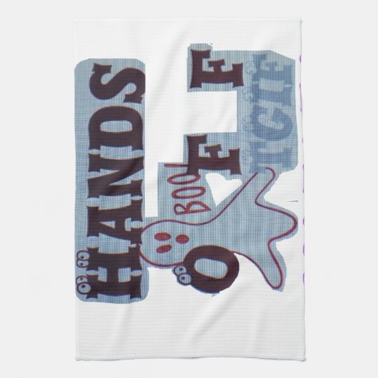 TGIF Hakuna Matata zit in Boo Funny Face Theedoek (Verticaal)