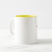 TGIF-Mok Tweekleurige Koffiemok (Voorkant links)