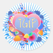 TGIF RONDE STICKER (Voorkant)