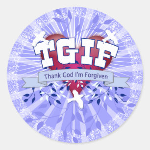 TGIF RONDE STICKER