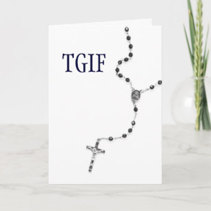 TGIF Rosary Card Bedankkaart