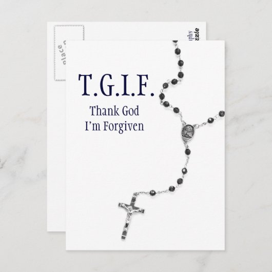 TGIF Rozenkrans Briefkaart (Voorkant / Achterkant)