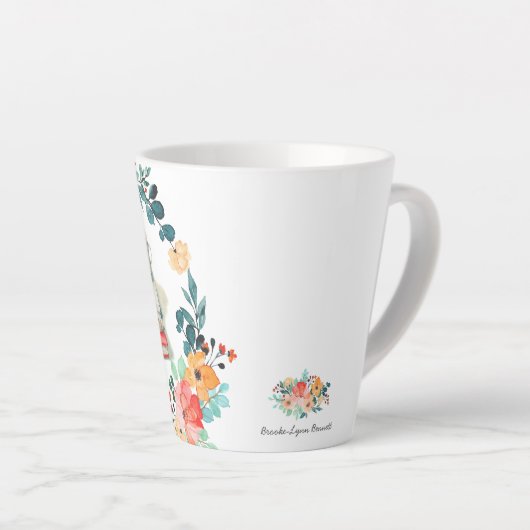 TGIF Weekendfavorieten | Waterverf Illustratie Latte Mok (Rechterhoek)