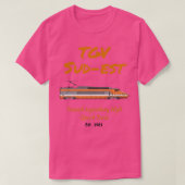 TGV SudEst Bullet Train Locomotive T-shirt (Design voorkant)