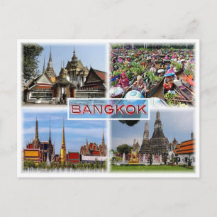 TH Bangkok - Wat Pho - Floating Market - Gran Pala Briefkaart