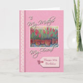 __th Birthday - Mijn moeder, Vriend Kaart (Voorkant)