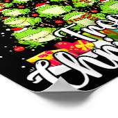 Th Cute Frog Christmas Tree Pajama Matching Costum Poster (Hoek)