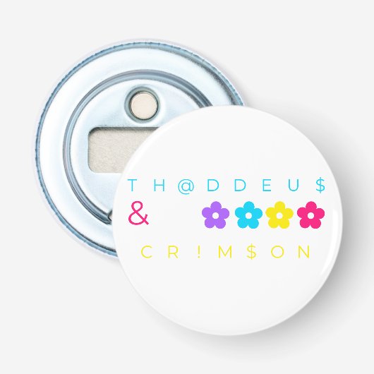 TH@DDEU$ & CRIM$ON BUTTON FLESOPENER (Voorkant)