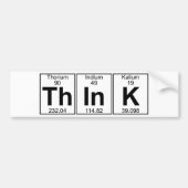 Th-in-k (denk na) - Volledig Bumpersticker (Voorkant)