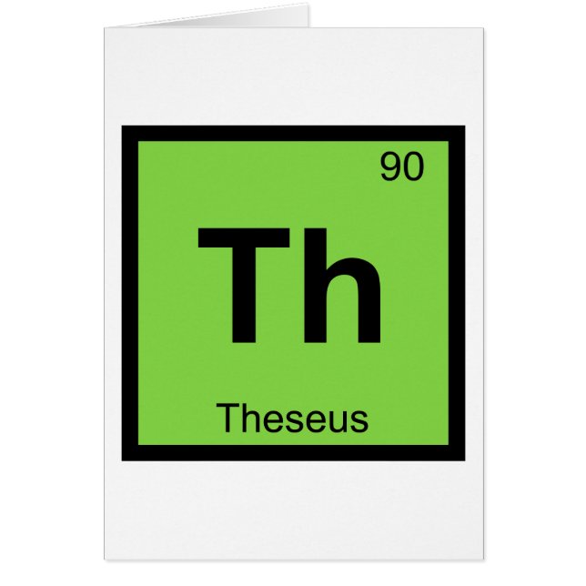 Th - Theseus Griekse Scheikunde Periodiek Systeem (Voorkant)