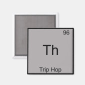 Th - Triphop Chemie Symbool Grappig Element T-shir Magneet (Voorkant / Achterkant)