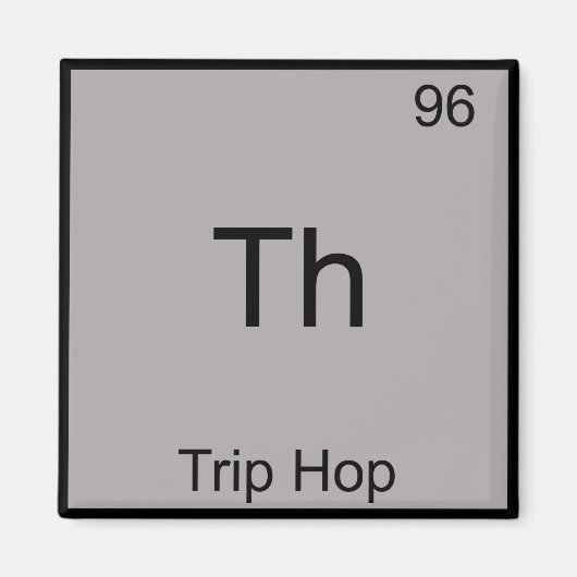 Th - Triphop Chemie Symbool Grappig Element T-shir Magneet (Voorkant)