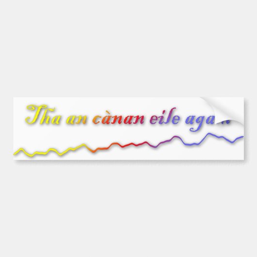 Tha an cànan eile agam bumpersticker (Voorkant)