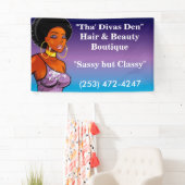 Tha' Divas Den Hair & Beauty Boutique Banner (Insitu)