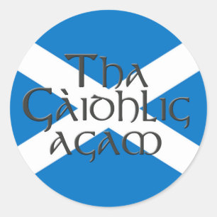 Tha Gaidhlig Agam: Bratach na h-Alba Ronde Sticker