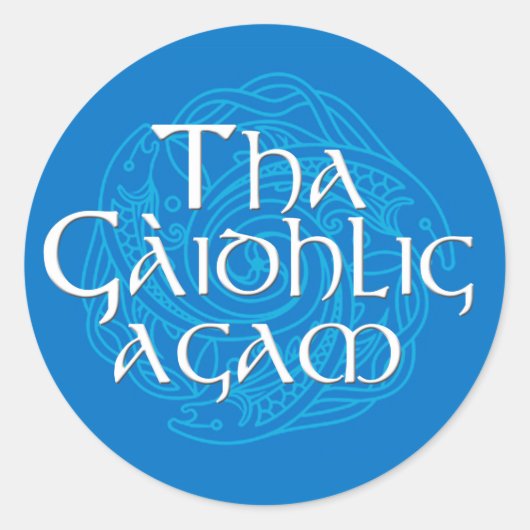Tha Gaidhlig Agam Ronde Sticker (Voorkant)
