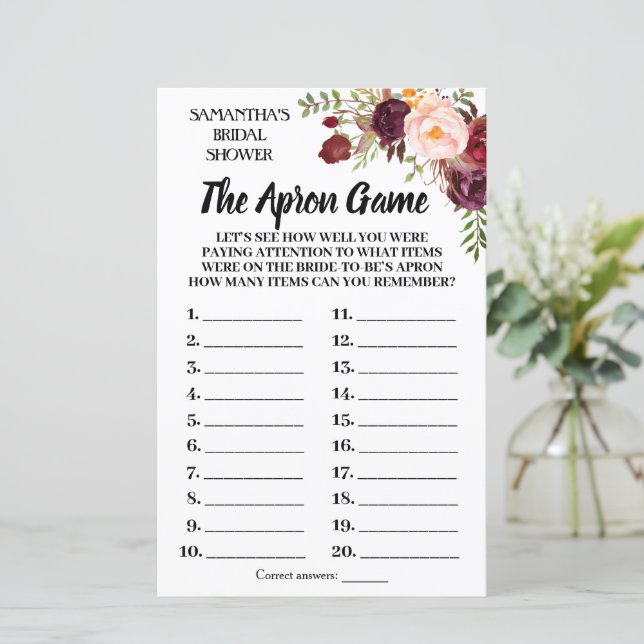 Tha Schort vrijgezellenfeest Spaans (Staand voorkant)