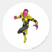 Thaal Sinestro 1 Ronde Sticker (Voorkant)